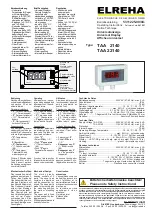 Preview for 1 page of ELREHA TAA 2140 Operating Instructions