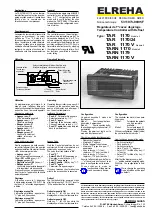 ELREHA TAR 1170 Manual предпросмотр