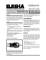 ELREHA TAR 1310 Technical Manual preview