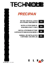 ELRO PRECIPAN Installation Manual предпросмотр