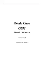 Предварительный просмотр 1 страницы Elsat iNode Care GSM User Manual