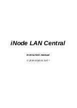 Elsat iNode LAN Central Instruction Manual предпросмотр