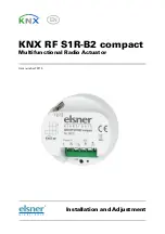 Preview for 1 page of elsner elektronik 70715 Installation And Adjustment