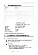 Preview for 5 page of elsner elektronik KNX B8-TH Installation And Adjustment