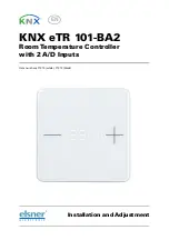elsner elektronik KNX eTR 101-BA2 Installation And Adjustment preview