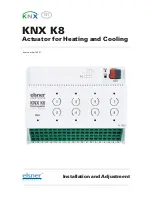 Предварительный просмотр 1 страницы elsner elektronik KNX K8 Installation And Adjustment