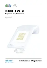 Предварительный просмотр 1 страницы elsner elektronik KNX LW sl 70164 Installation And Adjustment