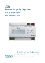 Preview for 1 page of elsner elektronik KNX PS640+ Installation And Adjustment