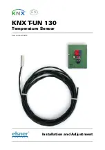 Preview for 1 page of elsner elektronik KNX T-UN 130 Installation And Adjustment