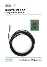 Предварительный просмотр 1 страницы elsner elektronik KNX T-UN 130 Installation And Adjustment