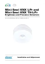 Предварительный просмотр 1 страницы elsner elektronik Mini-Sewi KNX L-Pr Installation And Adjustment Manual