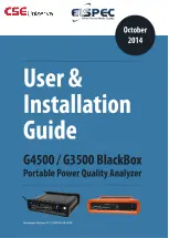 Предварительный просмотр 1 страницы Elspec G3500 BlackBox User And Installation Manual