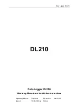 Elster Instromet DL210 Operating Manual And Installation Instructions preview