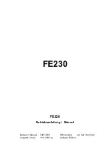 Elster Instromet FE230 Operating Manual preview
