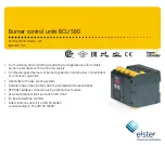 Elster BCU 580 Technical Information предпросмотр