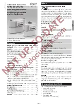 Предварительный просмотр 1 страницы Elster BK-G Series Operating Instructions Manual