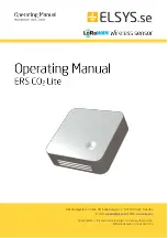 Preview for 1 page of ELSYS.se ERS CO2 Lite Operating Manual