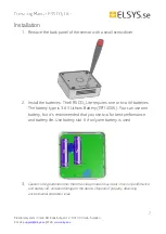 Preview for 7 page of ELSYS.se ERS CO2 Lite Operating Manual