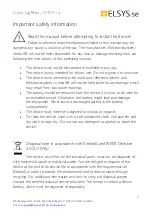 Preview for 2 page of ELSYS.se LoRaWAN ERS Desk Operating Manual