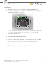 Предварительный просмотр 7 страницы Elsys 110480 Operating Manual