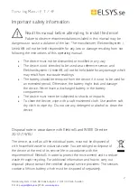 Предварительный просмотр 2 страницы Elsys ELT-2 HP Operating Manual