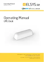 Elsys EMS Desk Operating Manual предпросмотр