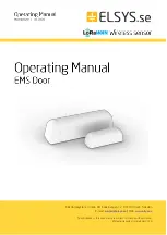 Elsys EMS Door Operating Manual предпросмотр