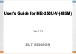 ELT Sensor MB-350U-V User Manual preview