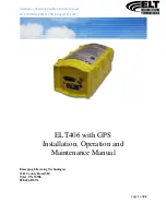 Предварительный просмотр 2 страницы ELT ELT406GPS Installation, Operating And Maintenance Manual