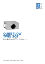 Предварительный просмотр 1 страницы ELTA FANS QUIETFLOW TWIN SQT Series Installation & Maintenance