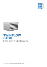 Предварительный просмотр 1 страницы ELTA FANS TWINFLOW STDR Installation & Maintenance