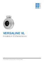 ELTA FANS VERSALINE VL Installation & Maintenance preview