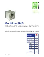 Предварительный просмотр 1 страницы Elta Multiflow SMB Installation And Maintenance Manual