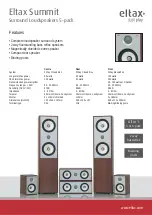 Eltax Surround Loudspeakers 5-pack Summit Specifications предпросмотр