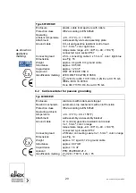 Preview for 20 page of ELTEX 601KR Series Operating Instructions Manual