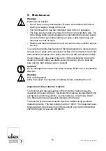 Preview for 16 page of ELTEX IONSTAR RX3 Operating Instructions Manual