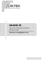 Preview for 1 page of ELTEX MA4000-PX Operation And Maintenance Manual