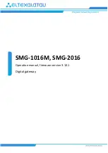 Preview for 1 page of ELTEX SMG-1016M Operation Manual