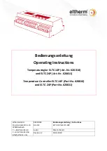 eltherm 620010 Operating Instructions Manual preview