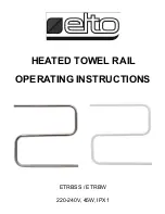 Предварительный просмотр 1 страницы Elto ETRBSS Operating Instructions