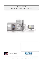 Предварительный просмотр 1 страницы ELTRA CS-2000 Service Manual