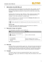 Предварительный просмотр 5 страницы ELTRA CS-d Operating Manual