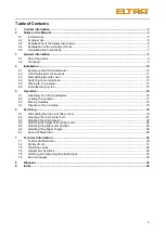 Предварительный просмотр 3 страницы ELTRA CSi/d Manual