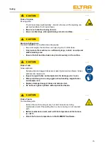 Предварительный просмотр 15 страницы ELTRA ELEMENTRAC CS-i Operating Manual