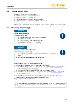 Предварительный просмотр 23 страницы ELTRA ELEMENTRAC CS-i Operating Manual