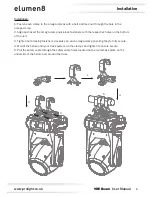 Предварительный просмотр 8 страницы Elumen8 9RE Beam User Manual