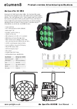 Предварительный просмотр 3 страницы Elumen8 Alu Quad Par 64 MKII User Manual