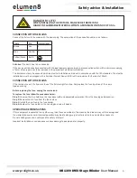 Preview for 4 page of Elumen8 DB1300 User Manual