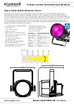 Предварительный просмотр 3 страницы Elumen8 Endura 1Q120 User Manual