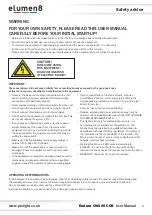 Предварительный просмотр 2 страницы Elumen8 Endura CW100 COB User Manual